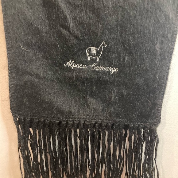ALPACA CAMARGO Alpaca Scarf With Fringe Made in Peru - Picture 2 of 7